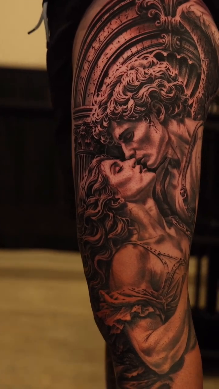Tattoo by @tonytattooer — realism, black_and_grey