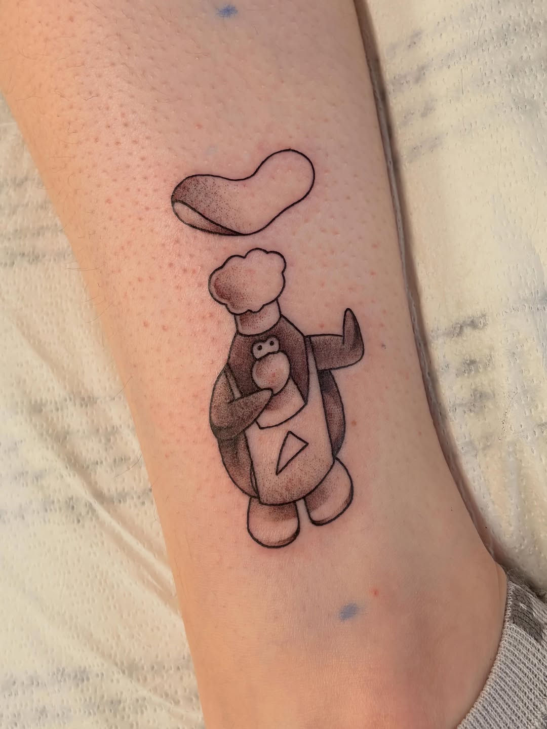 Tattoo by @shrimpfran — black_and_grey, ignorant
