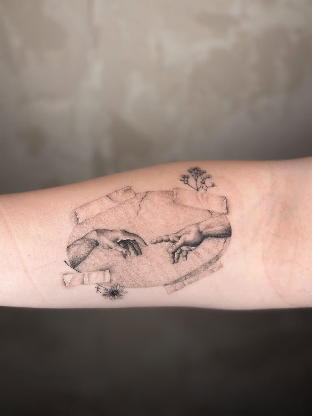 Tattoo by @eudokeotattoo — black_and_grey, realism
