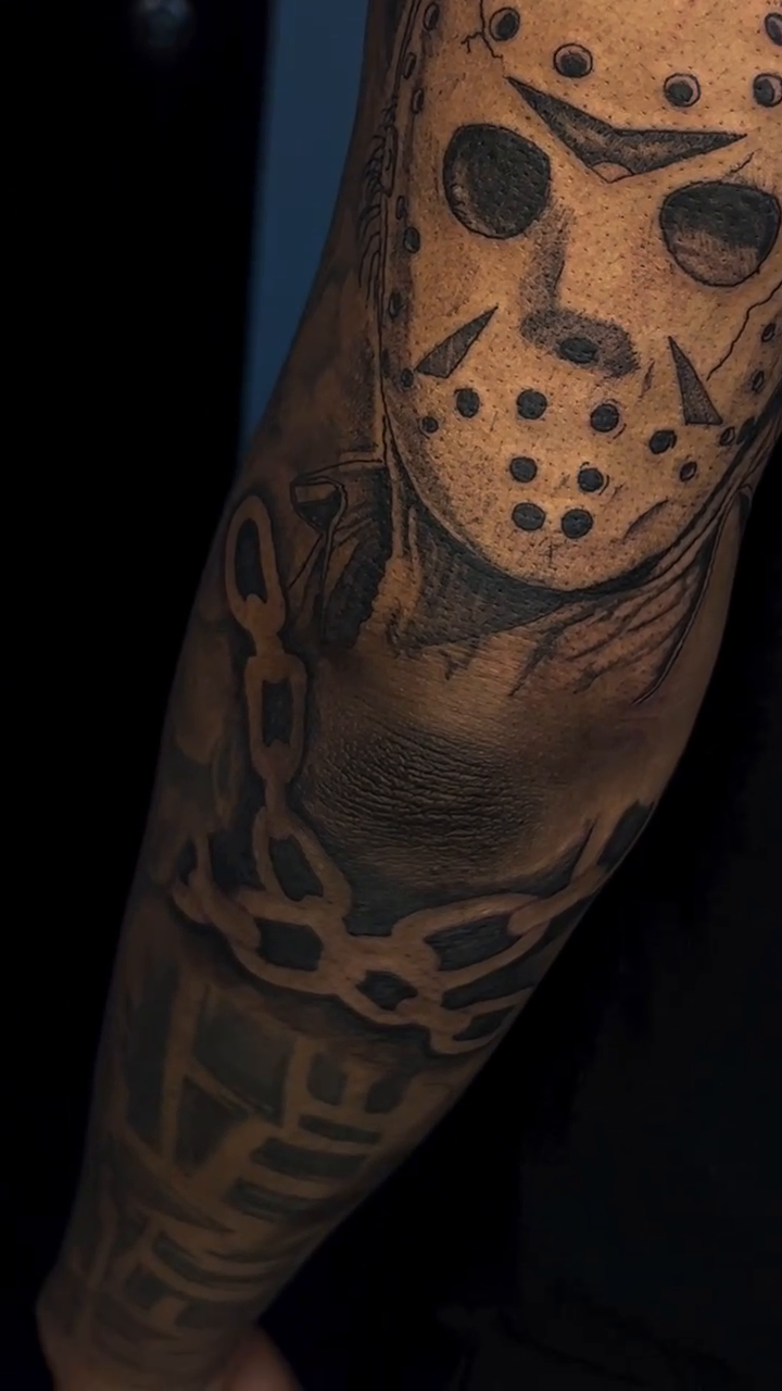 Tattoo by @inkstinctual — realism, black_and_grey