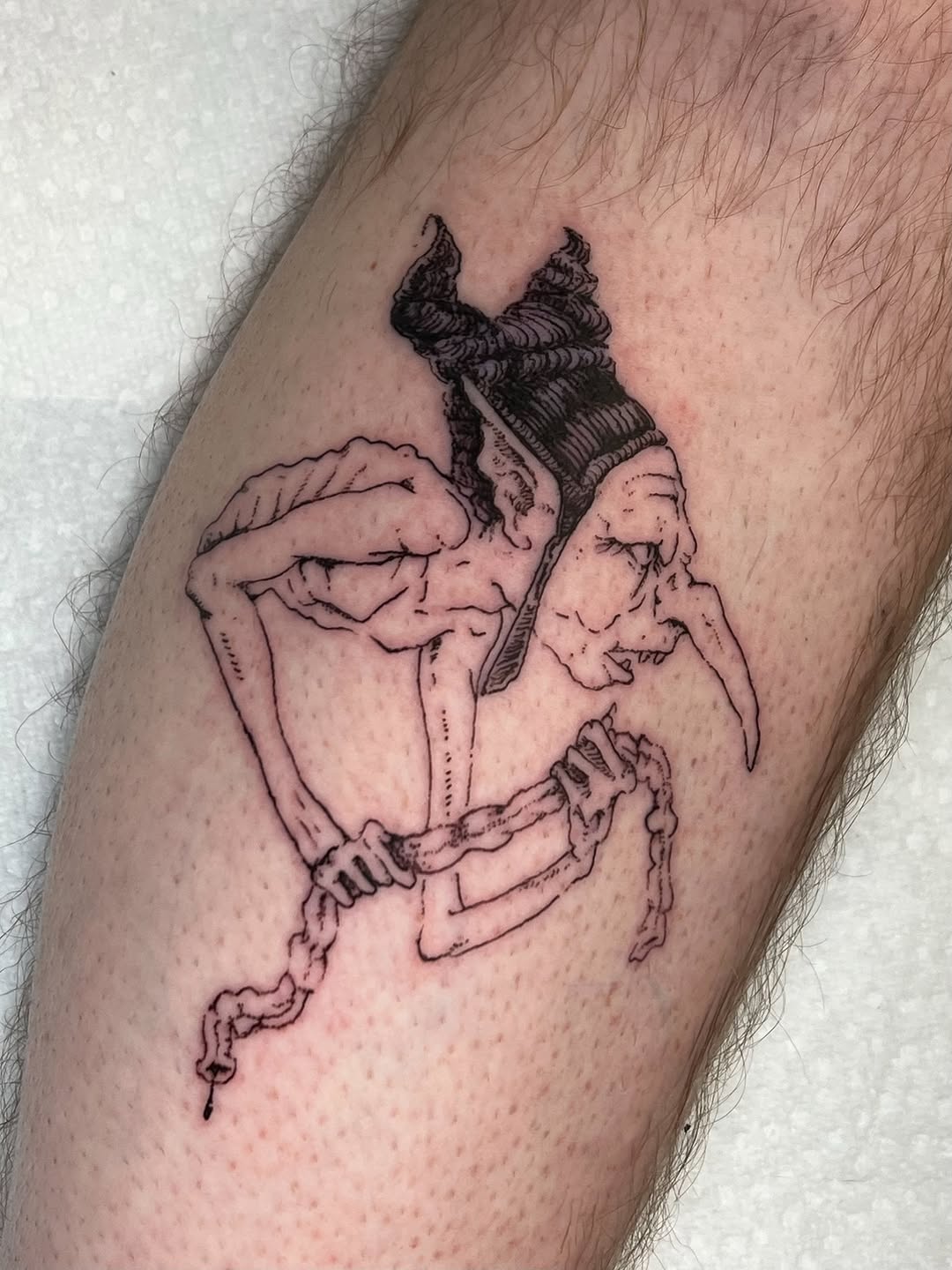 Tattoo by @elvensigils — illustrative, black_and_grey