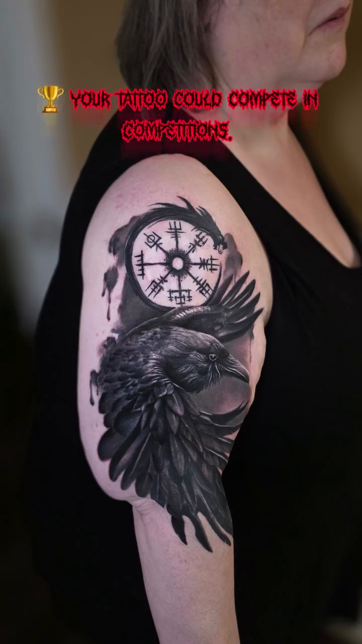 Tattoo by @tanktat2z — black_and_grey, realism