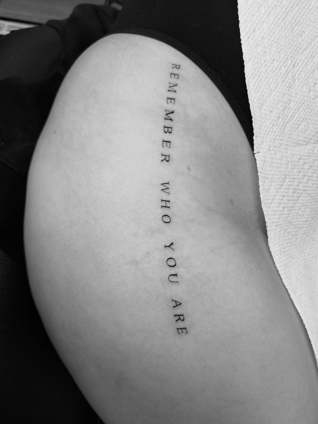Tattoo by @yennyinktattoo — lettering_script, fine_line