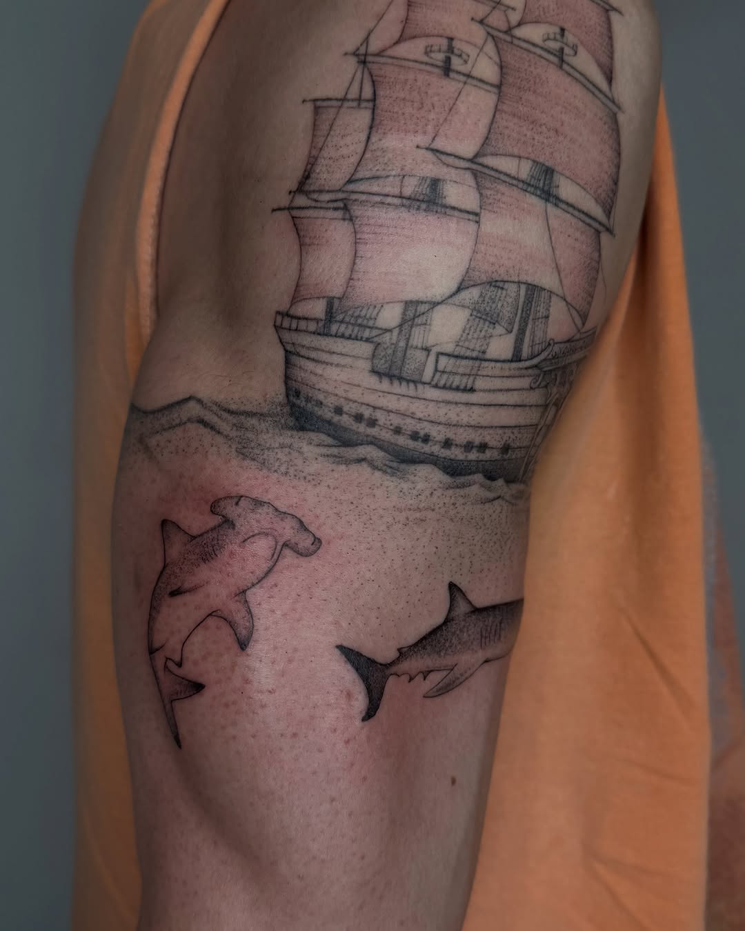 Tattoo by @carsytat — black_and_grey, realism