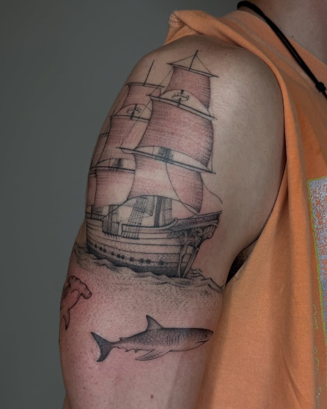 Tattoo by @carsytat — black_and_grey, realism