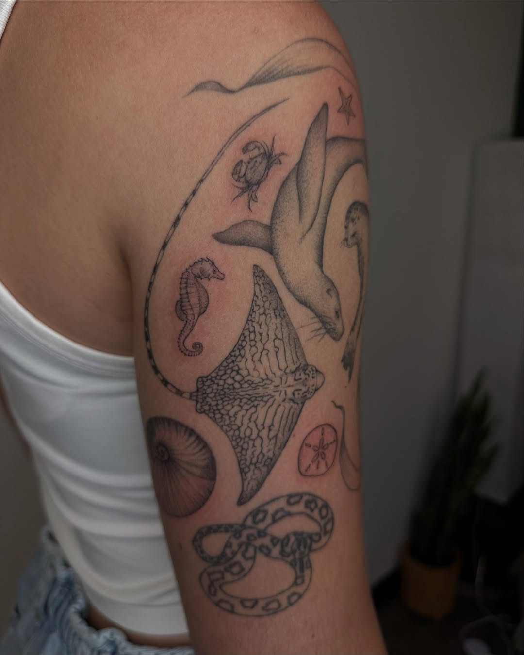 Tattoo by @carsytat — black_and_grey, realism
