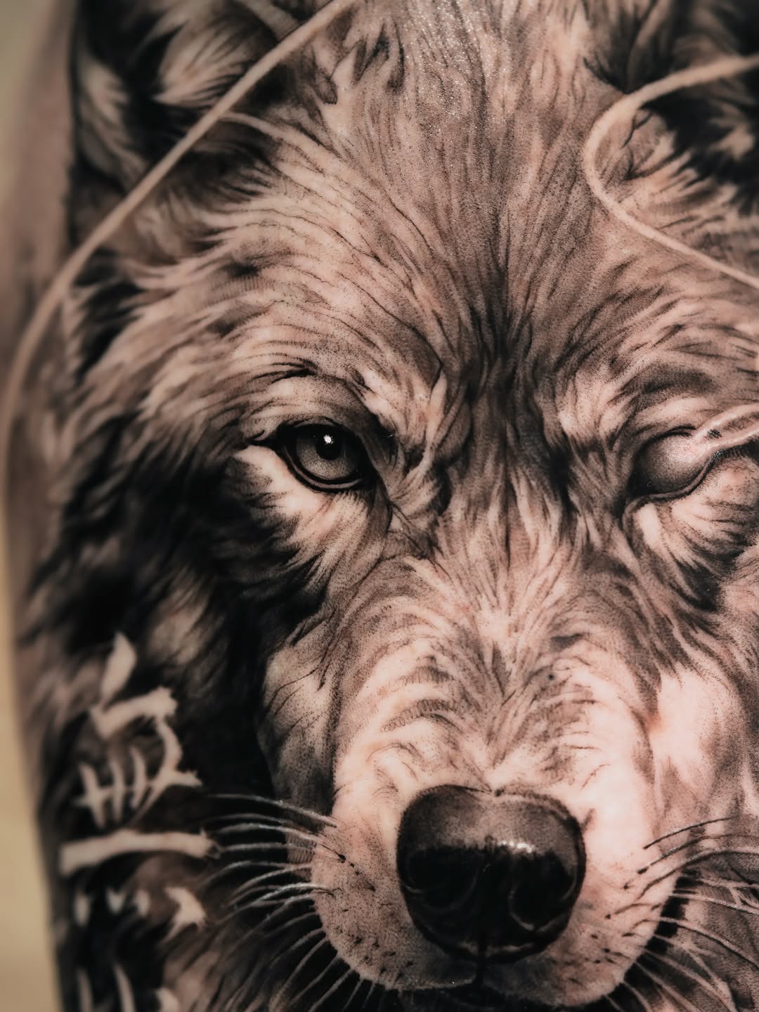 Tattoo by @tattooist_reset — realism, black_and_grey