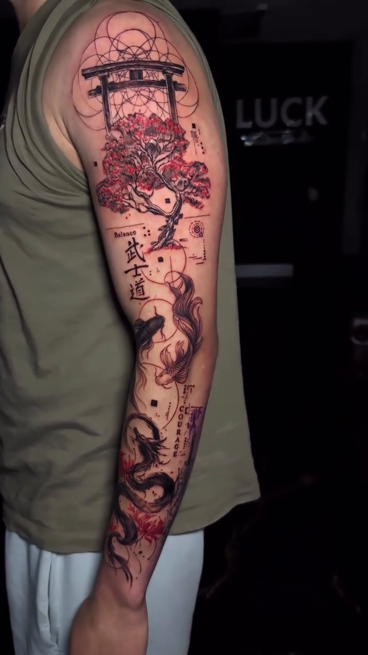 Tattoo by @grimlayertattoo — japanese_irezumi, blackwork