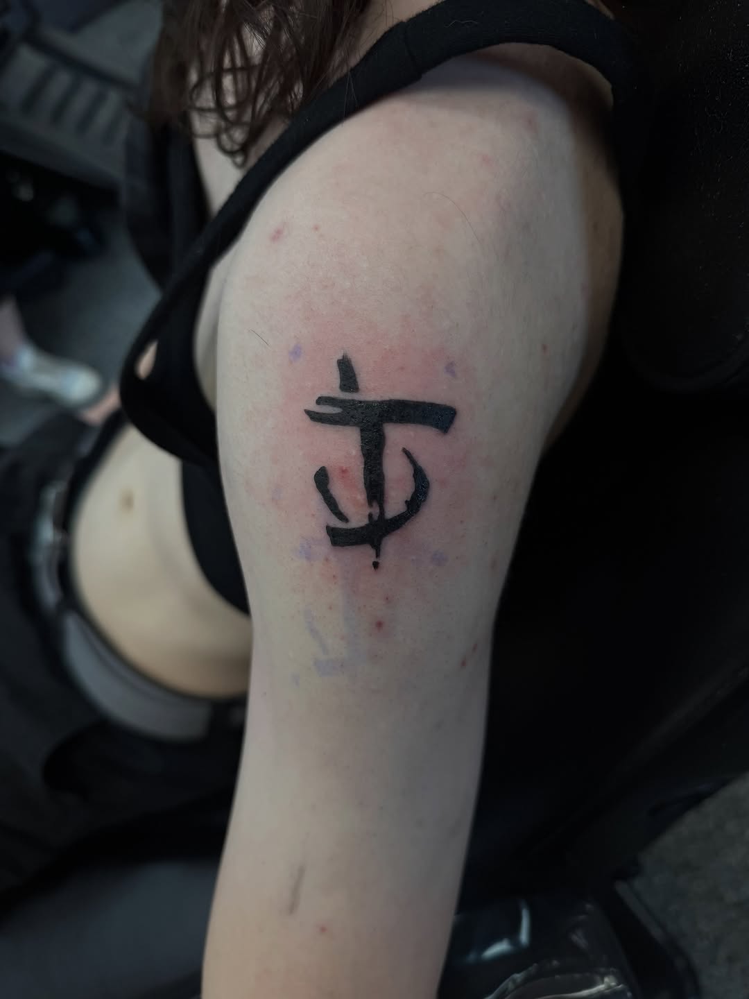 Tattoo by @pushingpigment1117 — blackwork