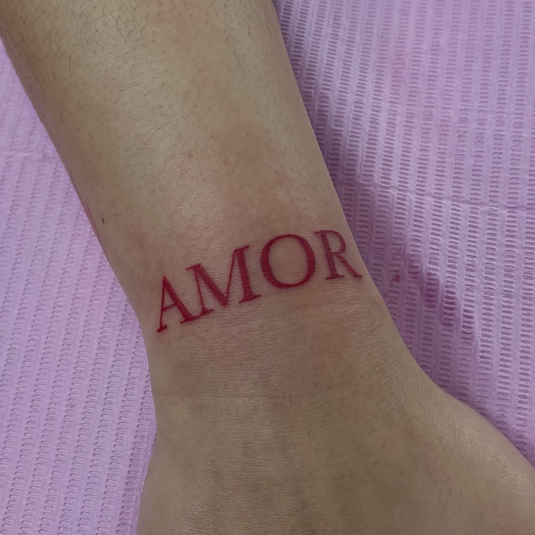 Tattoo by @inknpaint.society โ lettering_script, fine_line