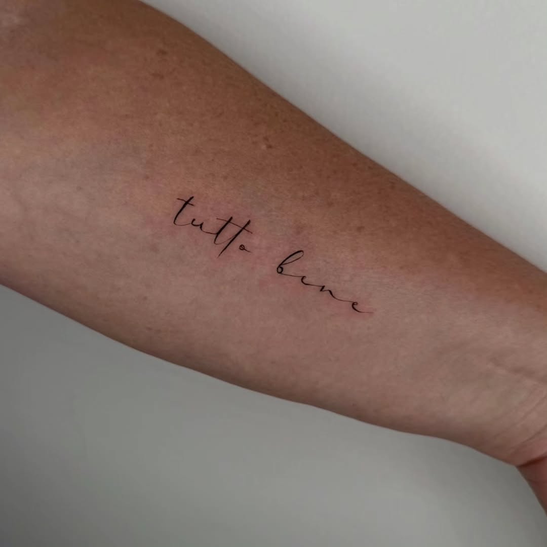 Tattoo by @emogirltattoo — lettering_script, fine_line