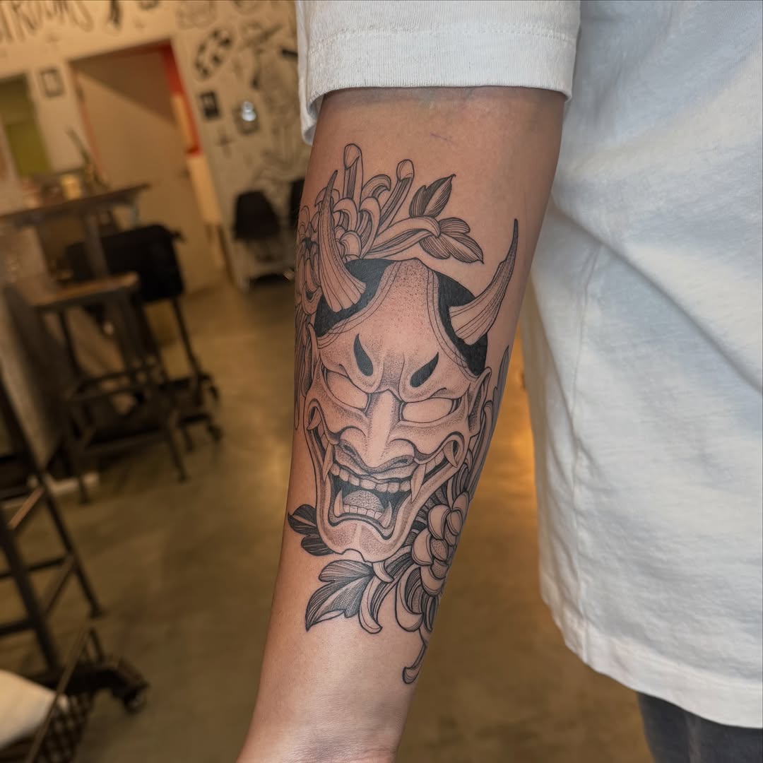 Tattoo by @miketa_tattoo — japanese_irezumi, black_and_grey