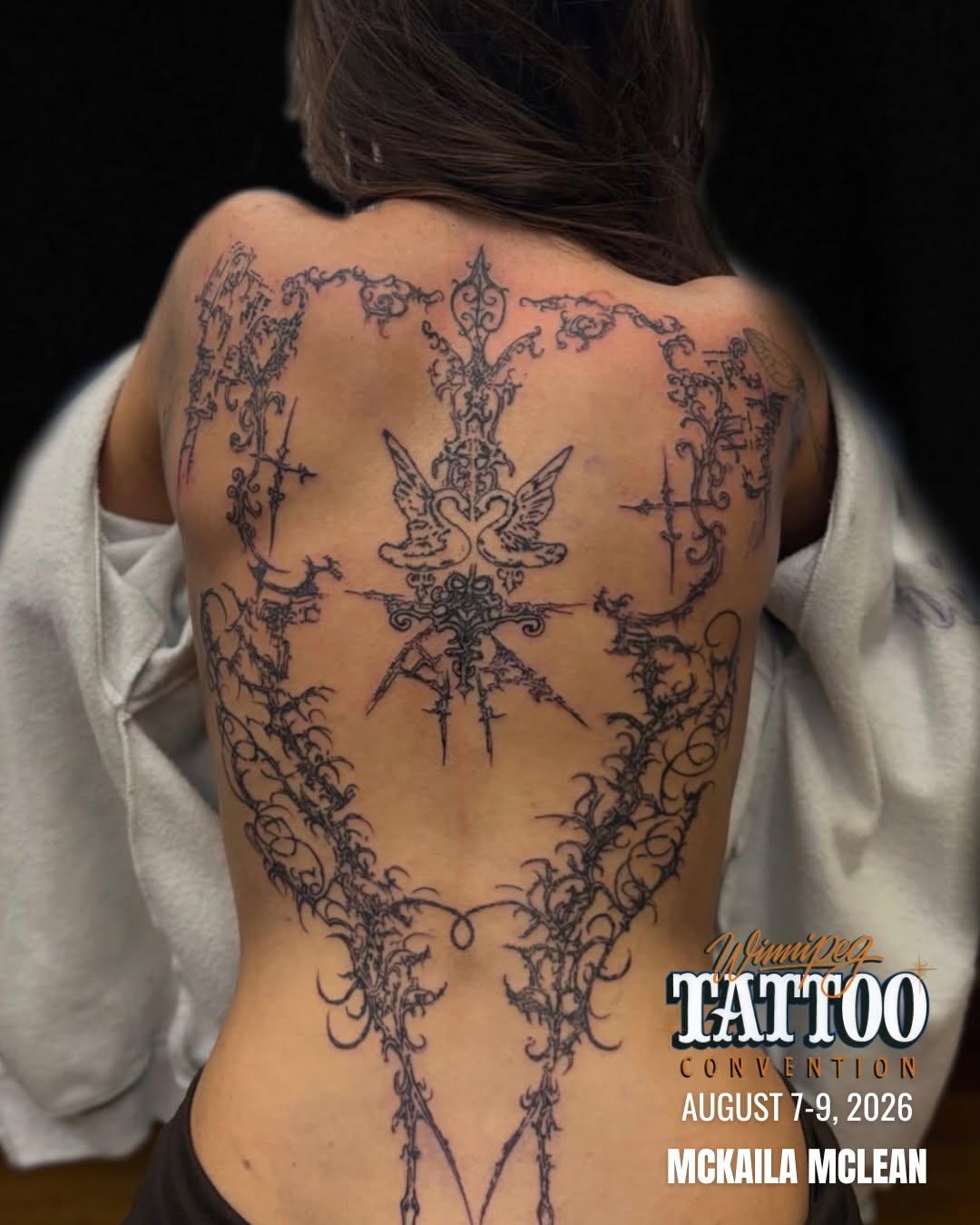 Tattoo by @poke.muse — blackwork, ornamental