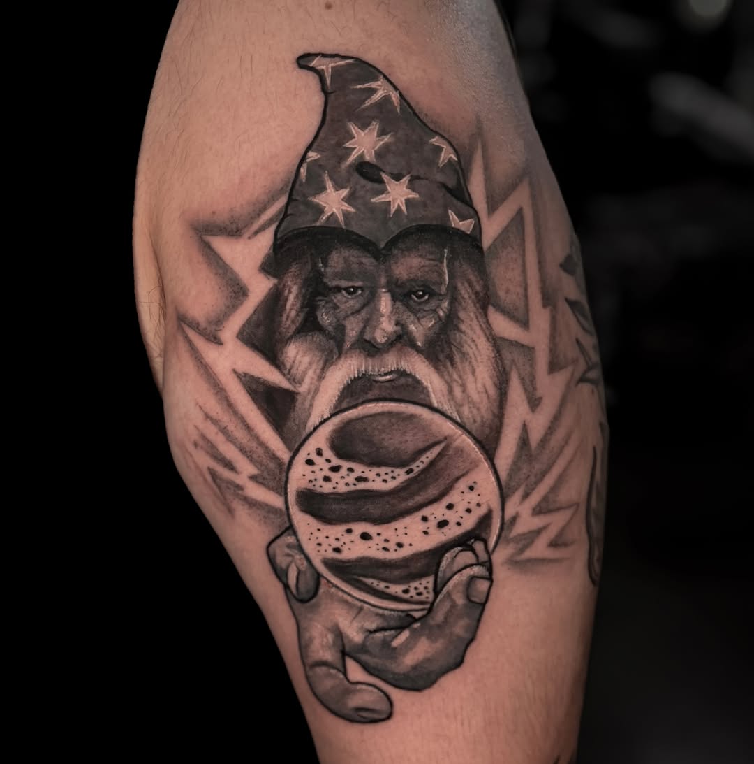 Tattoo by @_dreadnot_ — realism, black_and_grey