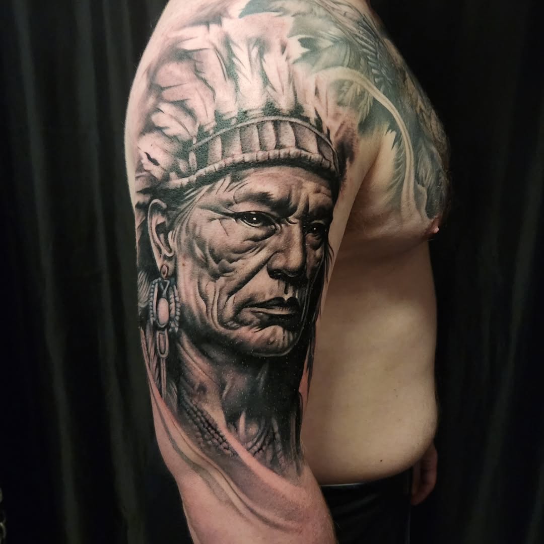 Tattoo by @shane_pstattoo — realism, black_and_grey