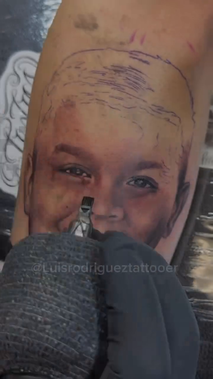 Tattoo by @luisrodrigueztattooer — realism, black_and_grey