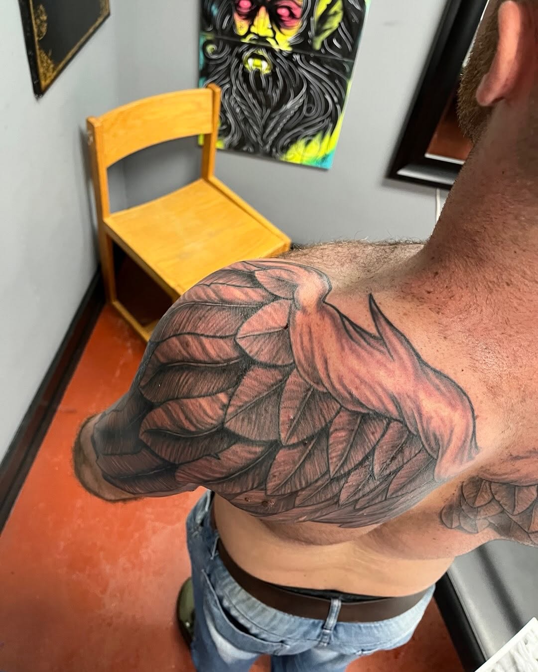Tattoo by @vectordoe — realism, black_and_grey