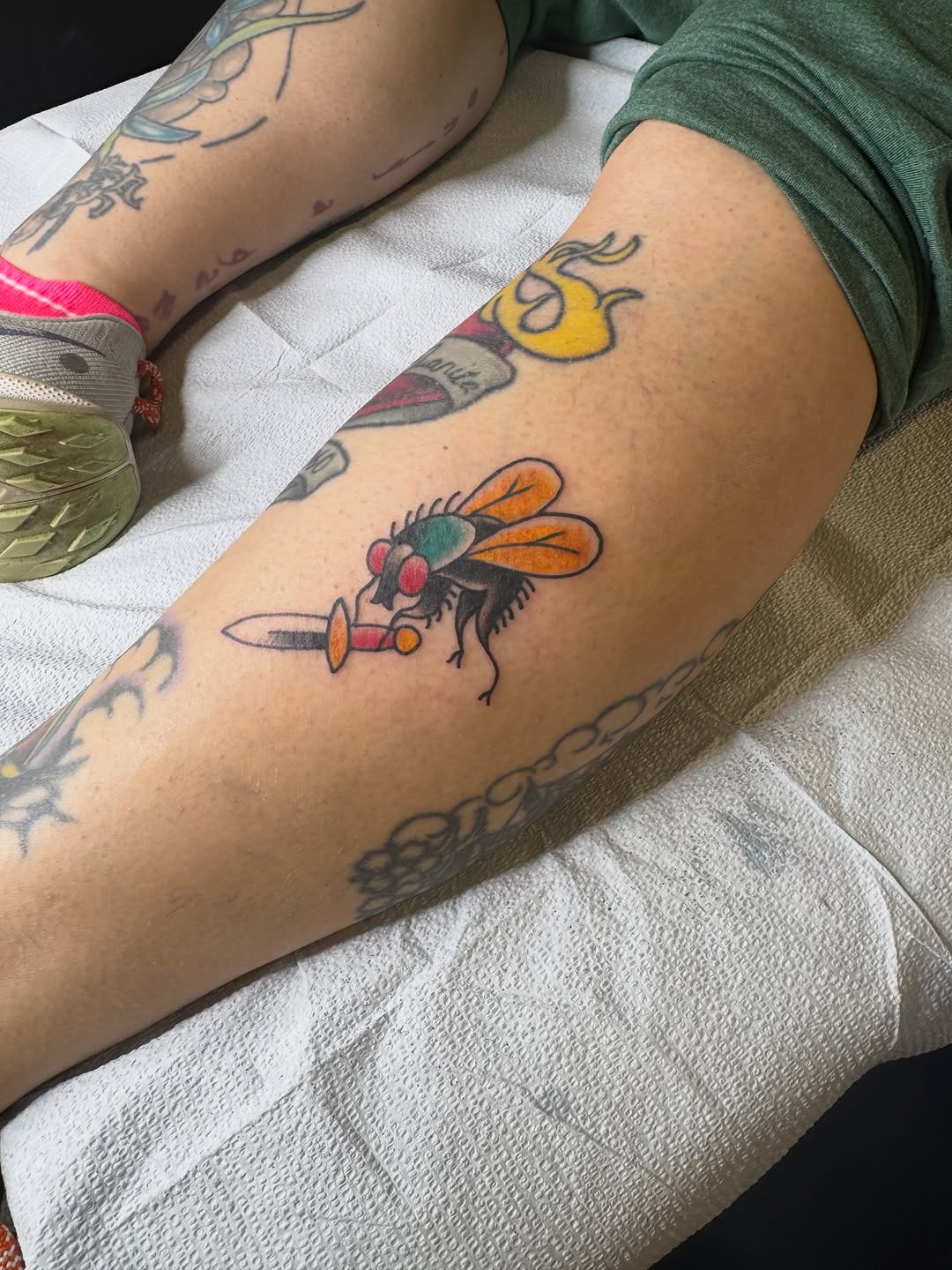 Tattoo by @thepinkmanther — american_traditional