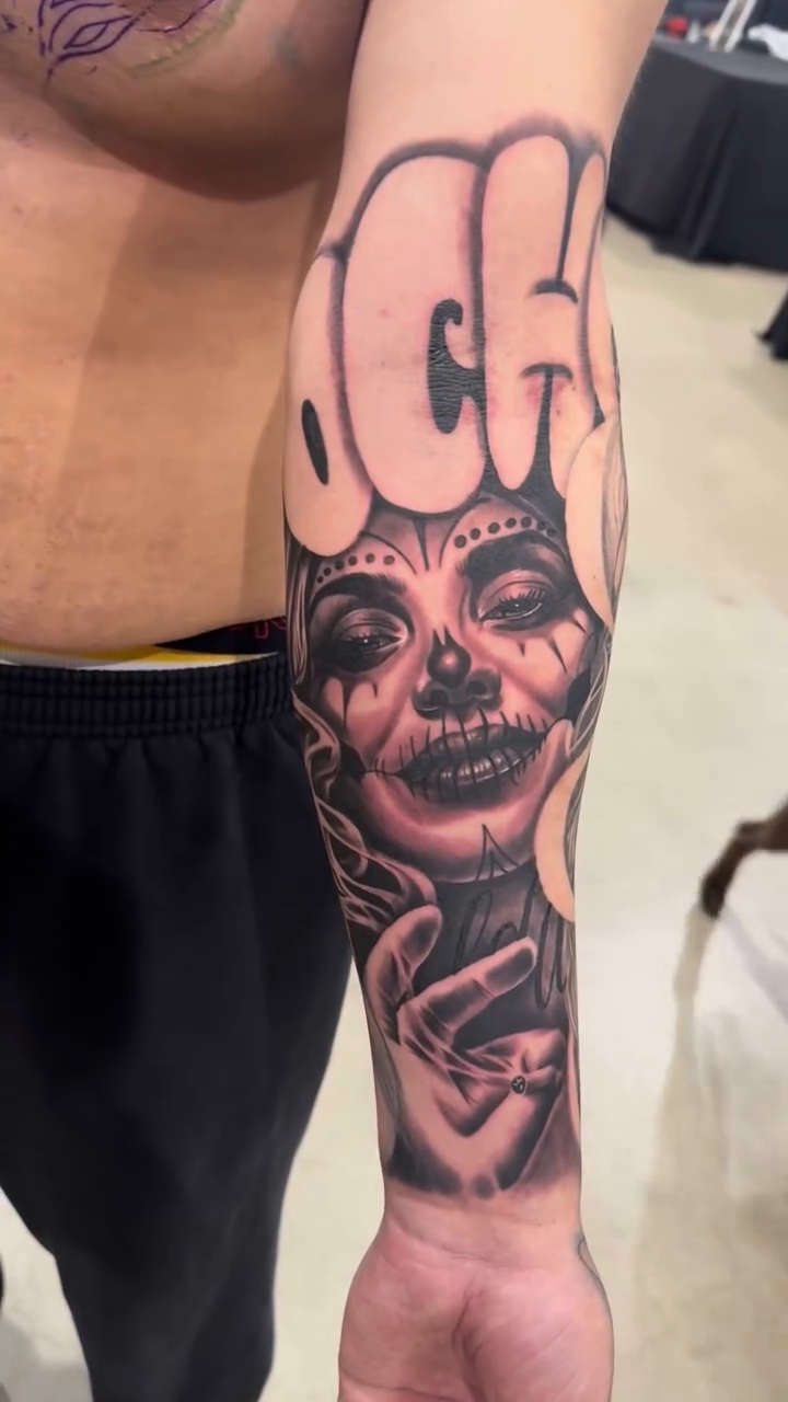Tattoo by @sergio.tat2s — chicano, lettering_script