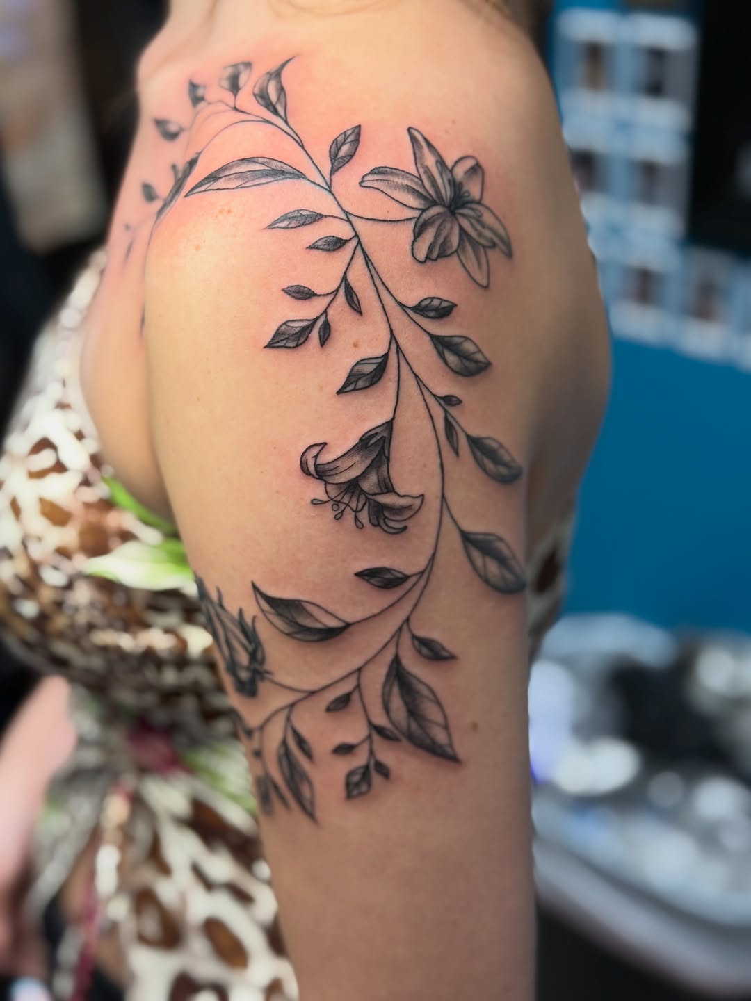 Tattoo by @inkbynev — fine_line, black_and_grey