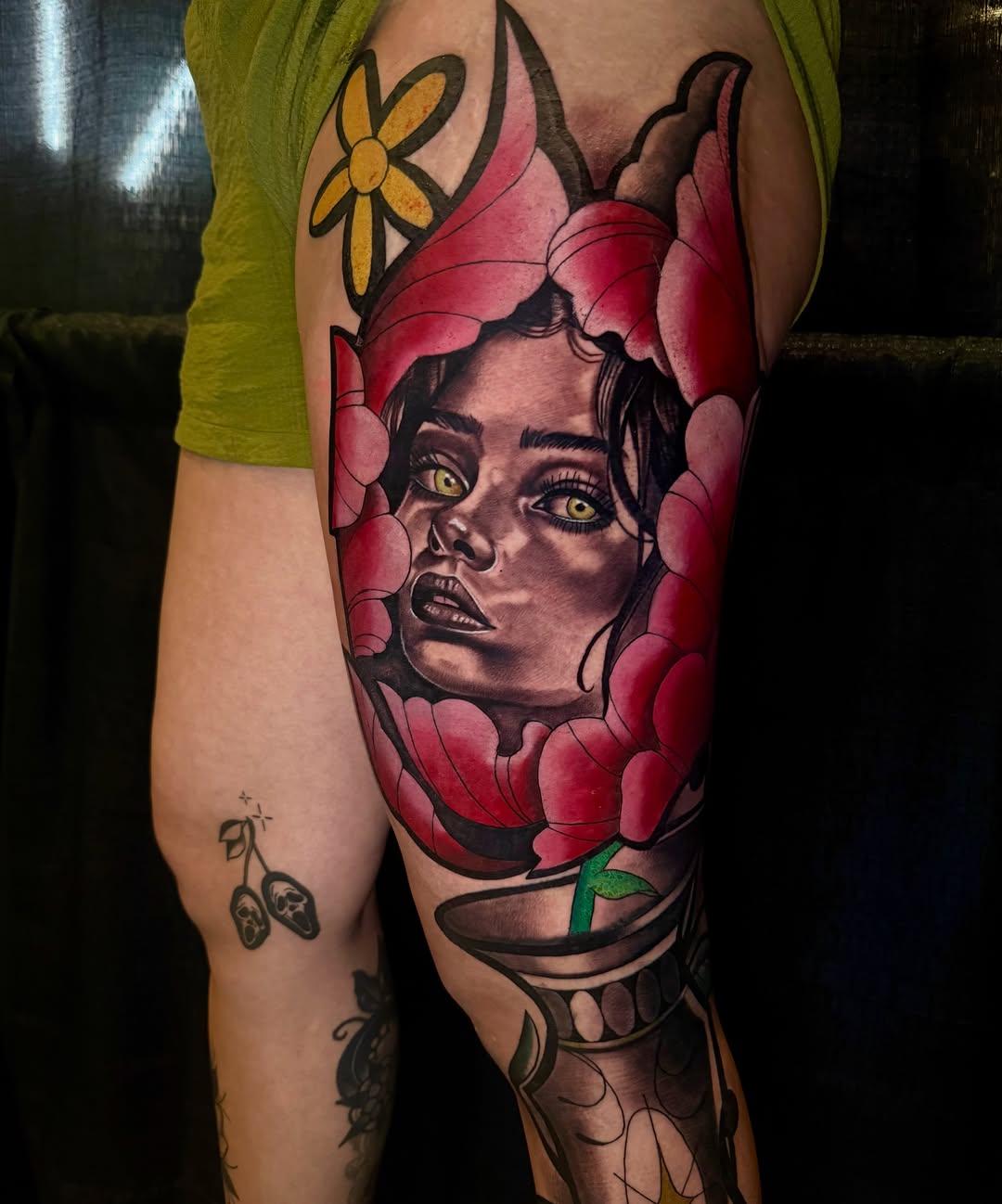Tattoo by @jazz__martinez__ β realism, black_and_grey