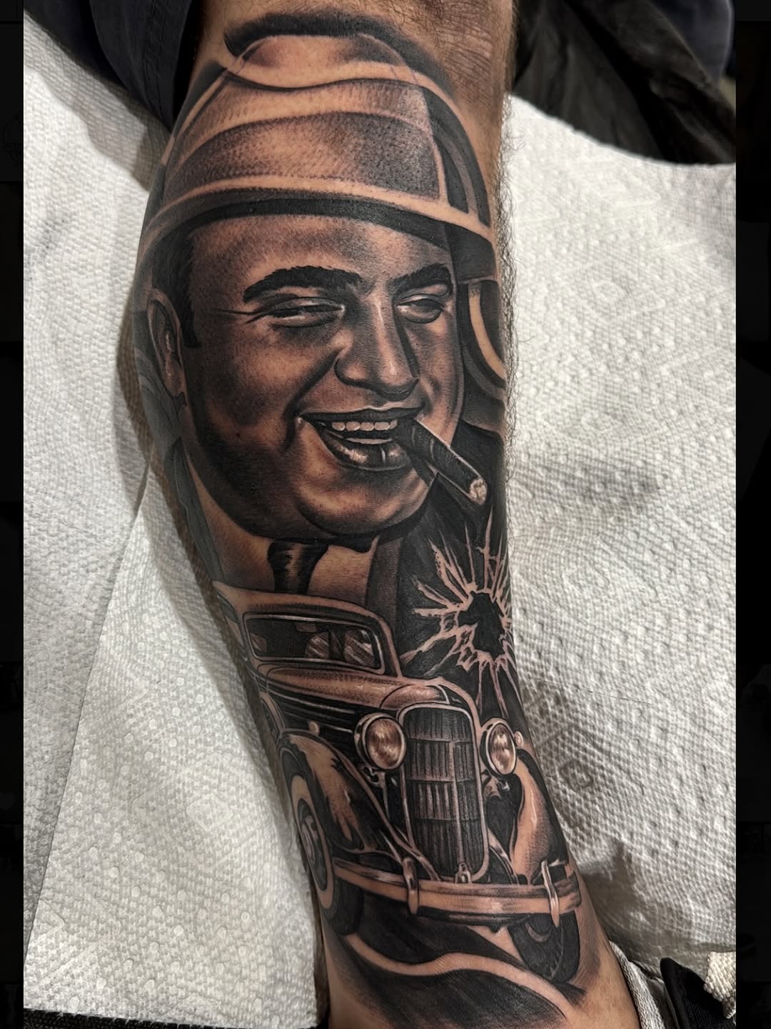 Tattoo by @eksoe_ — realism, black_and_grey