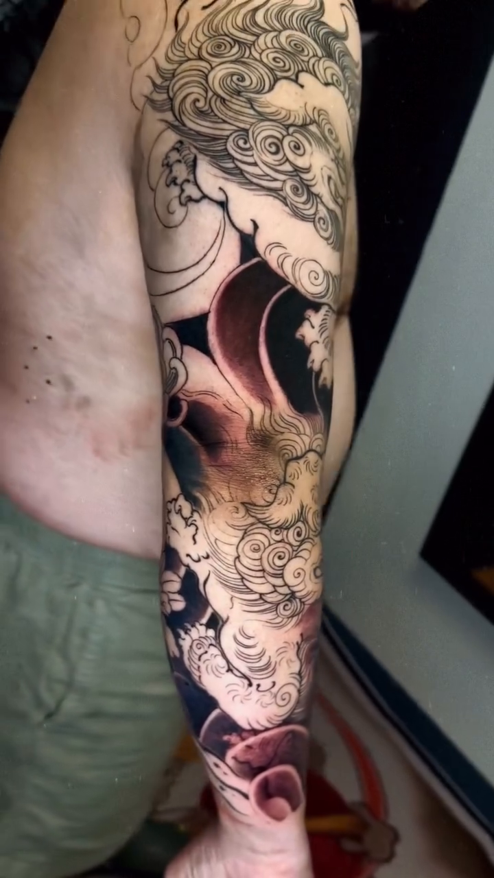 Tattoo by @thien_inkdica — japanese_irezumi, black_and_grey