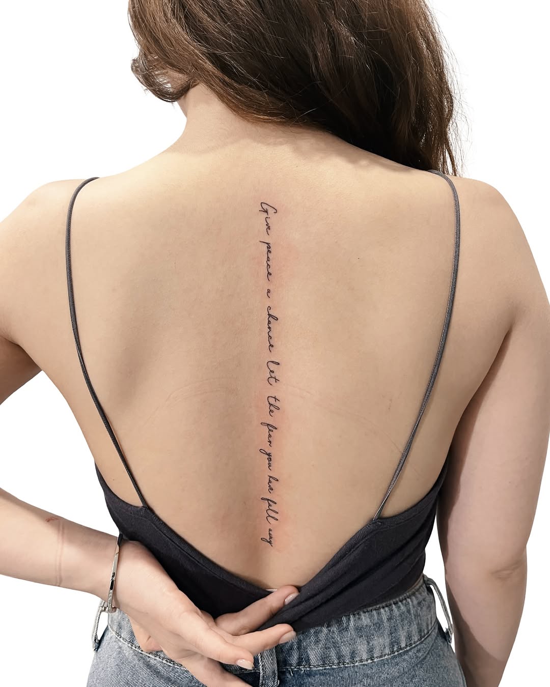 Tattoo by @angustattoo โ lettering_script, fine_line