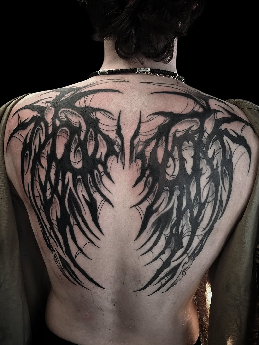 Tattoo by @powetattoos — blackwork, tribal