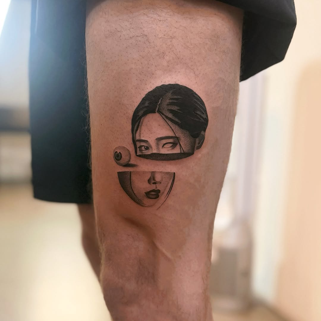 Tattoo by @domcozzaart — realism, black_and_grey