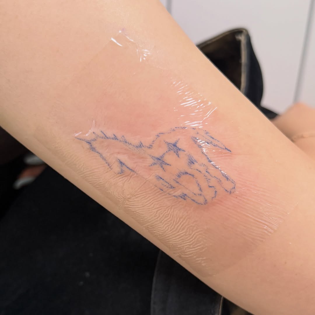 Tattoo by @011poke — fine_line