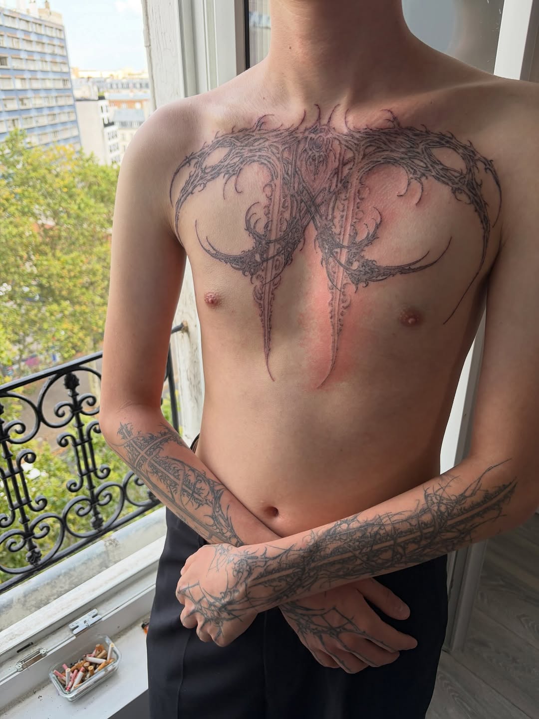 Tattoo by @hesperine.ttt — blackwork, ornamental