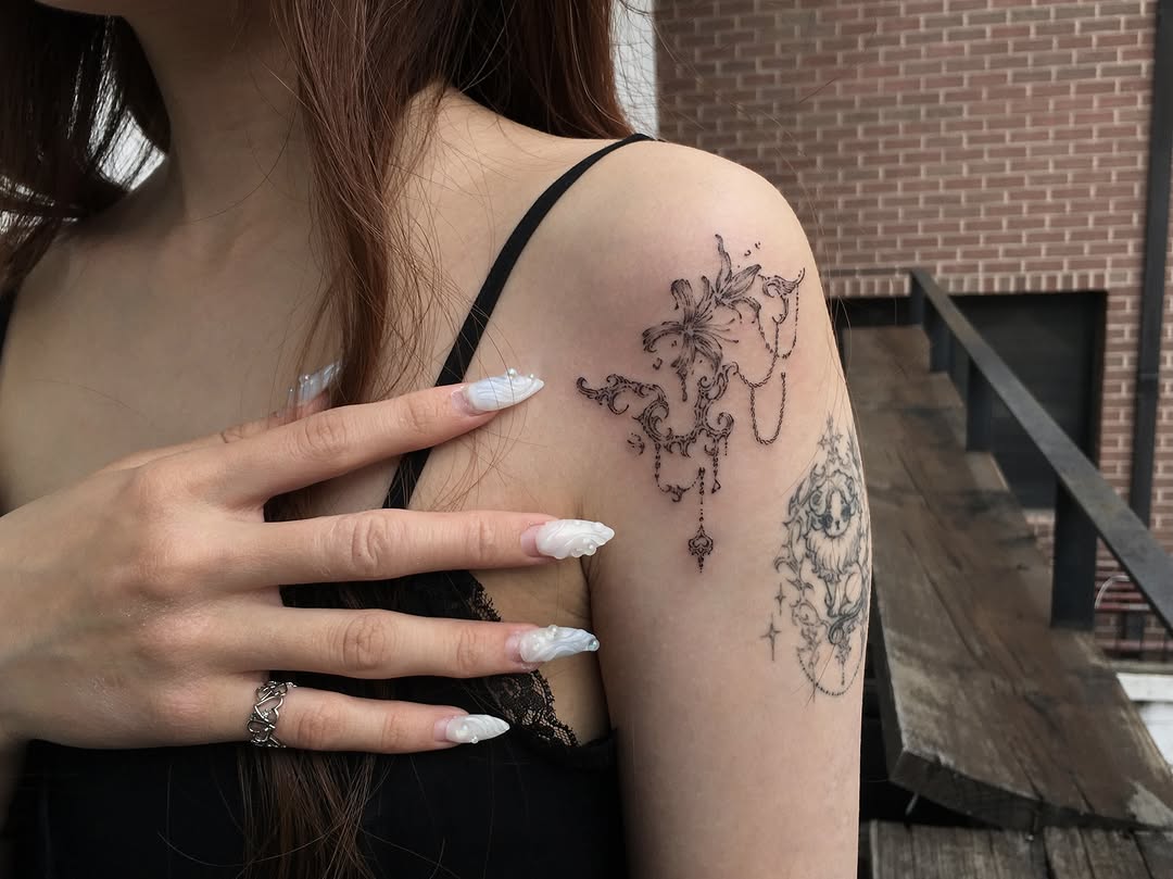 Tattoo by @keeshetattoo β fine_line, ornamental