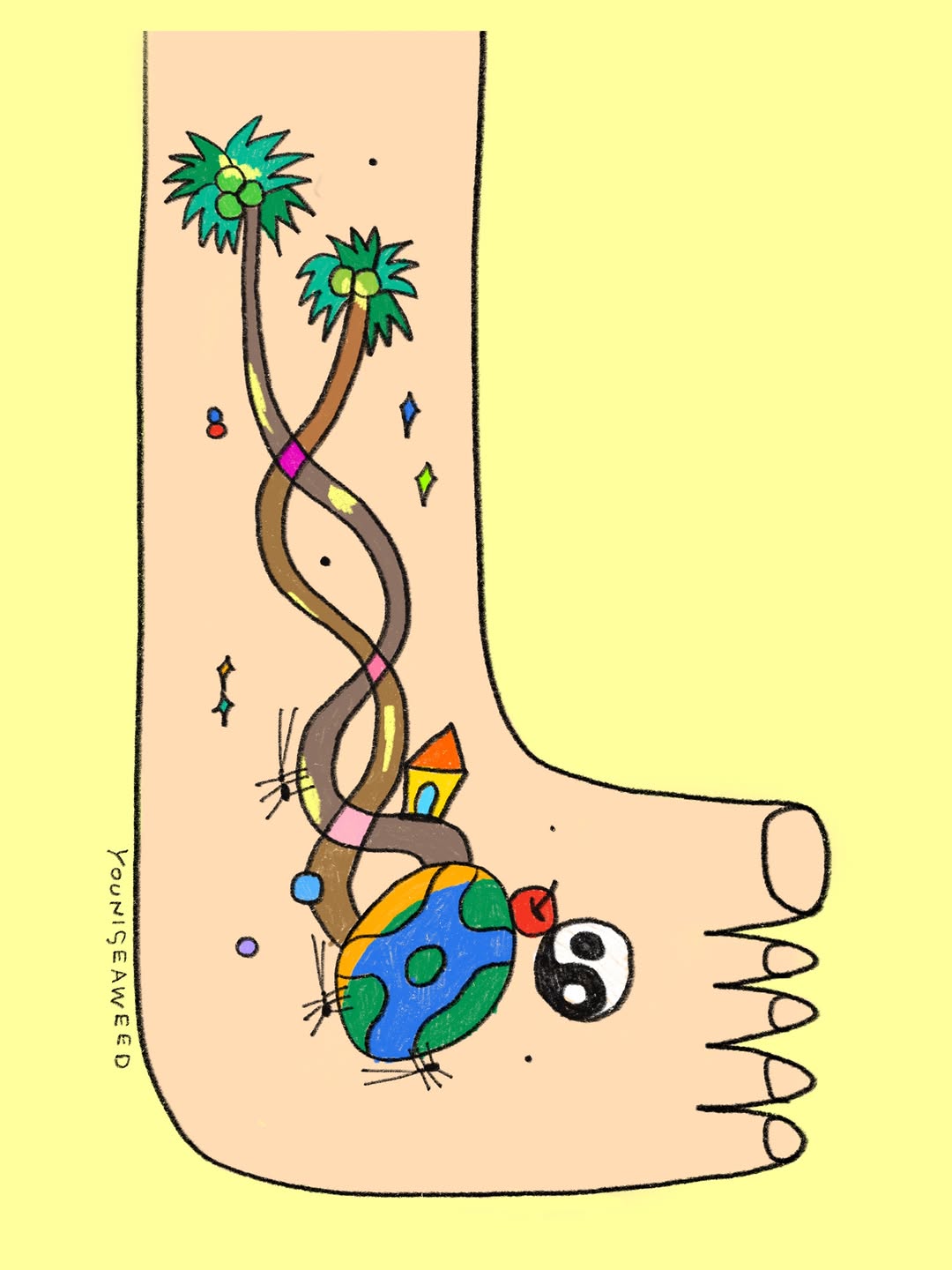 Tattoo by @youniseaweed — ignorant, illustrative