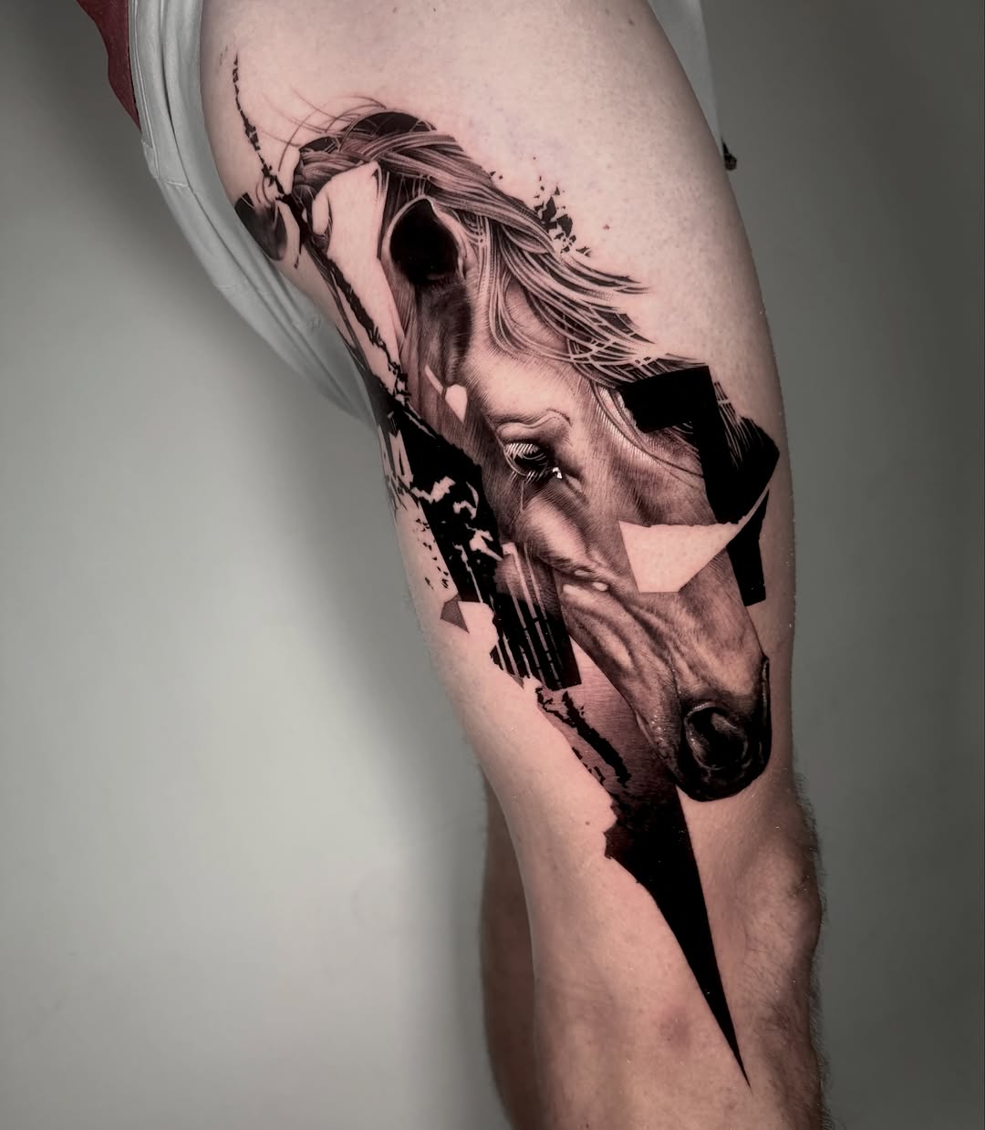 Tattoo by @profet_ink — realism, blackwork