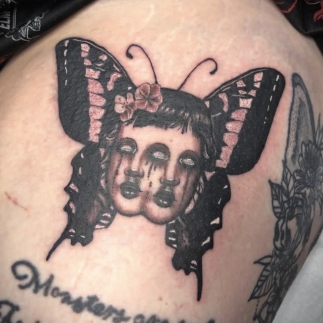 Tattoo by @arkoudatattoo β dark_realism, blackwork
