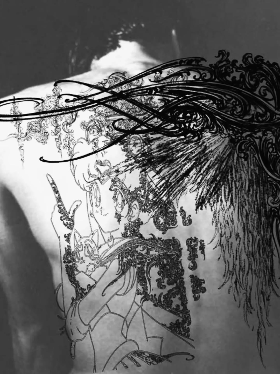 Tattoo by @mj.3dws_.23 — blackwork, illustrative