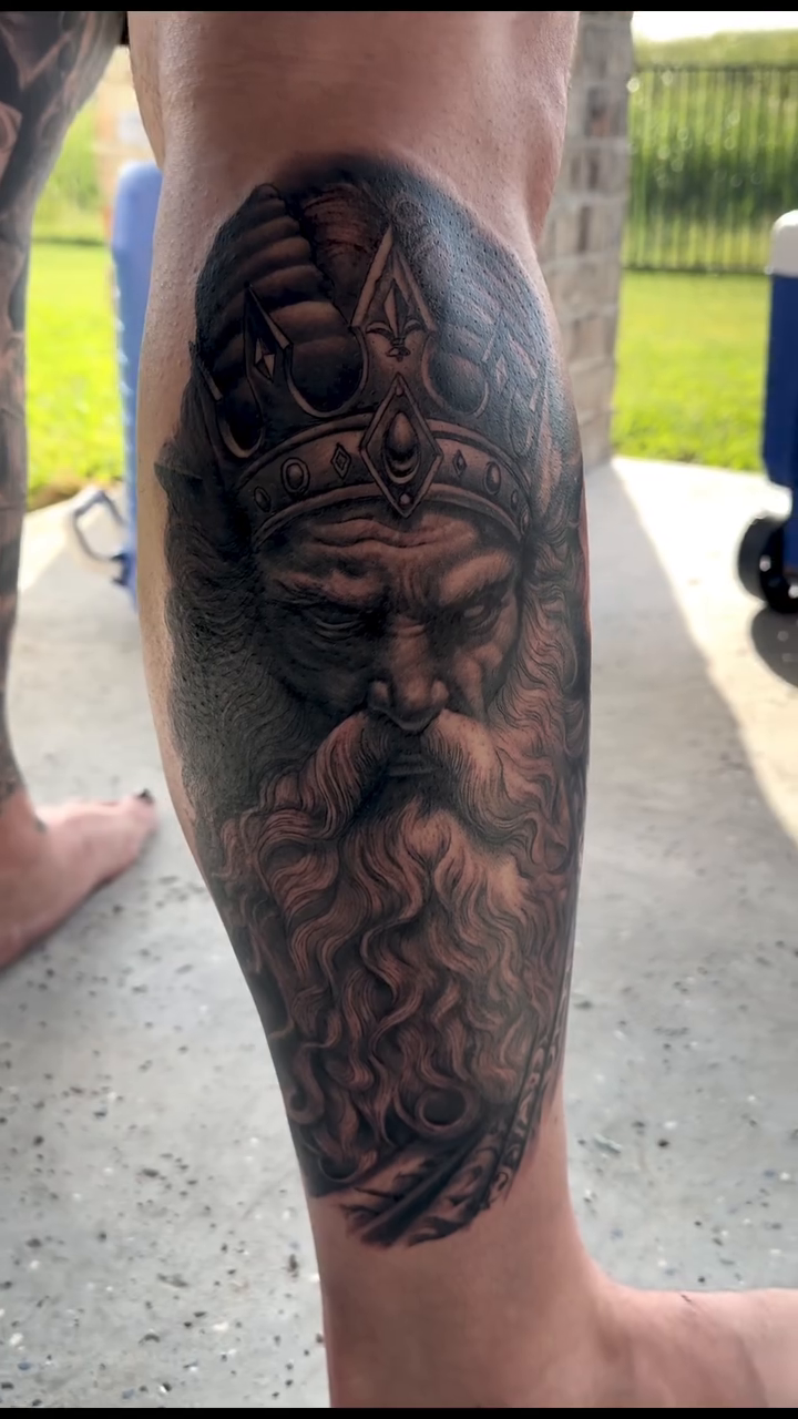 Tattoo by @leftycolbert_official — realism, black_and_grey