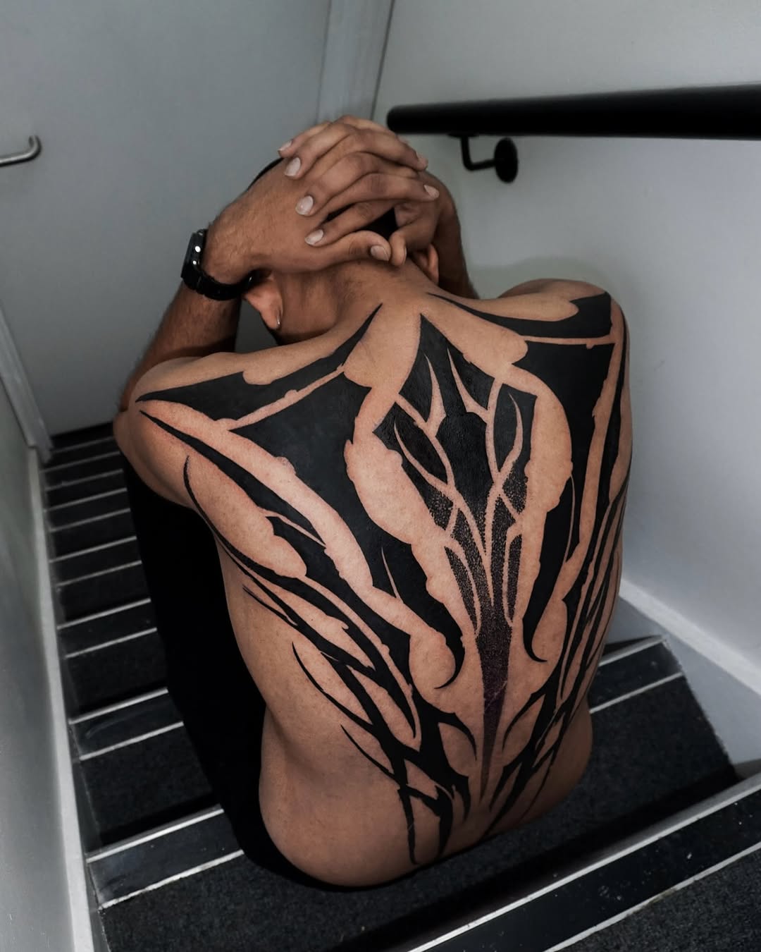 Tattoo by @dock.artt — blackwork, tribal
