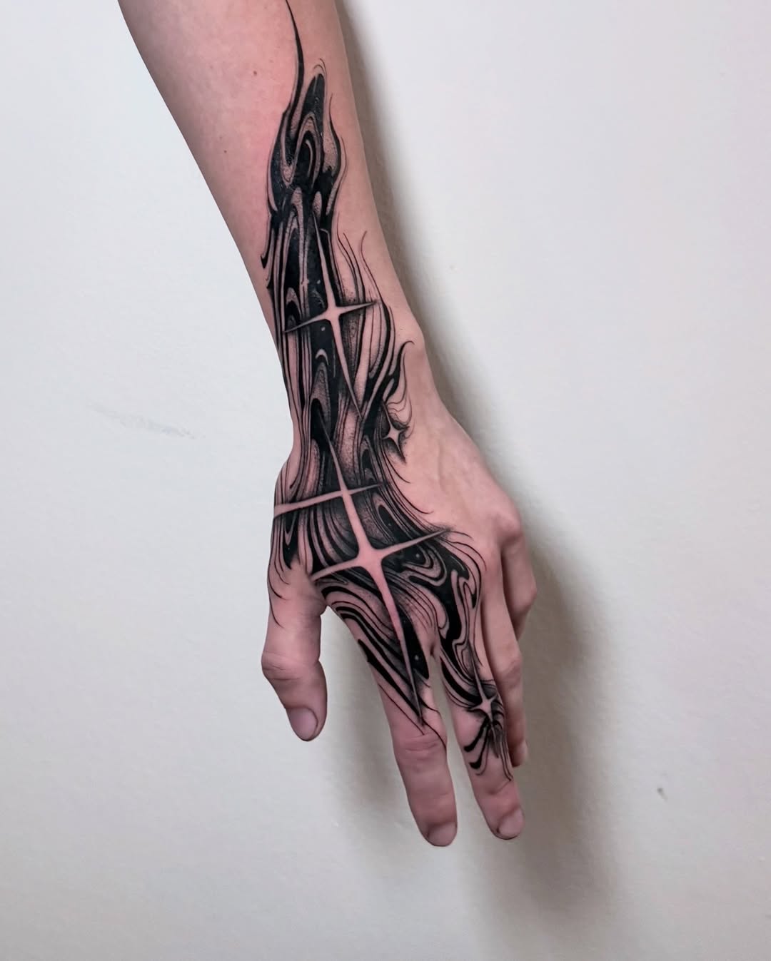 Tattoo by @voldblk — blackwork, ornamental