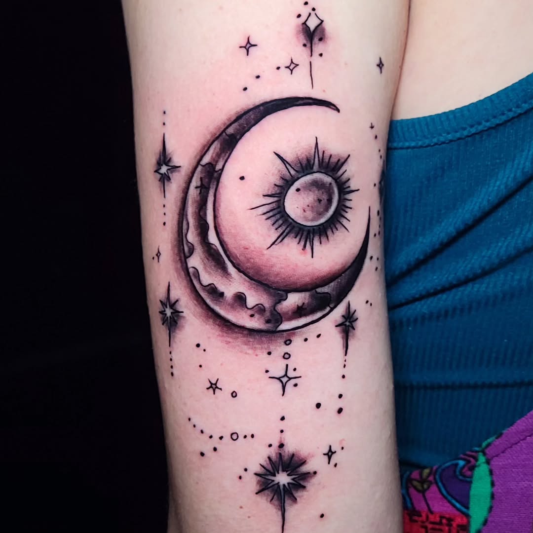 Tattoo by @theinkboxtattoos — black_and_grey, dotwork