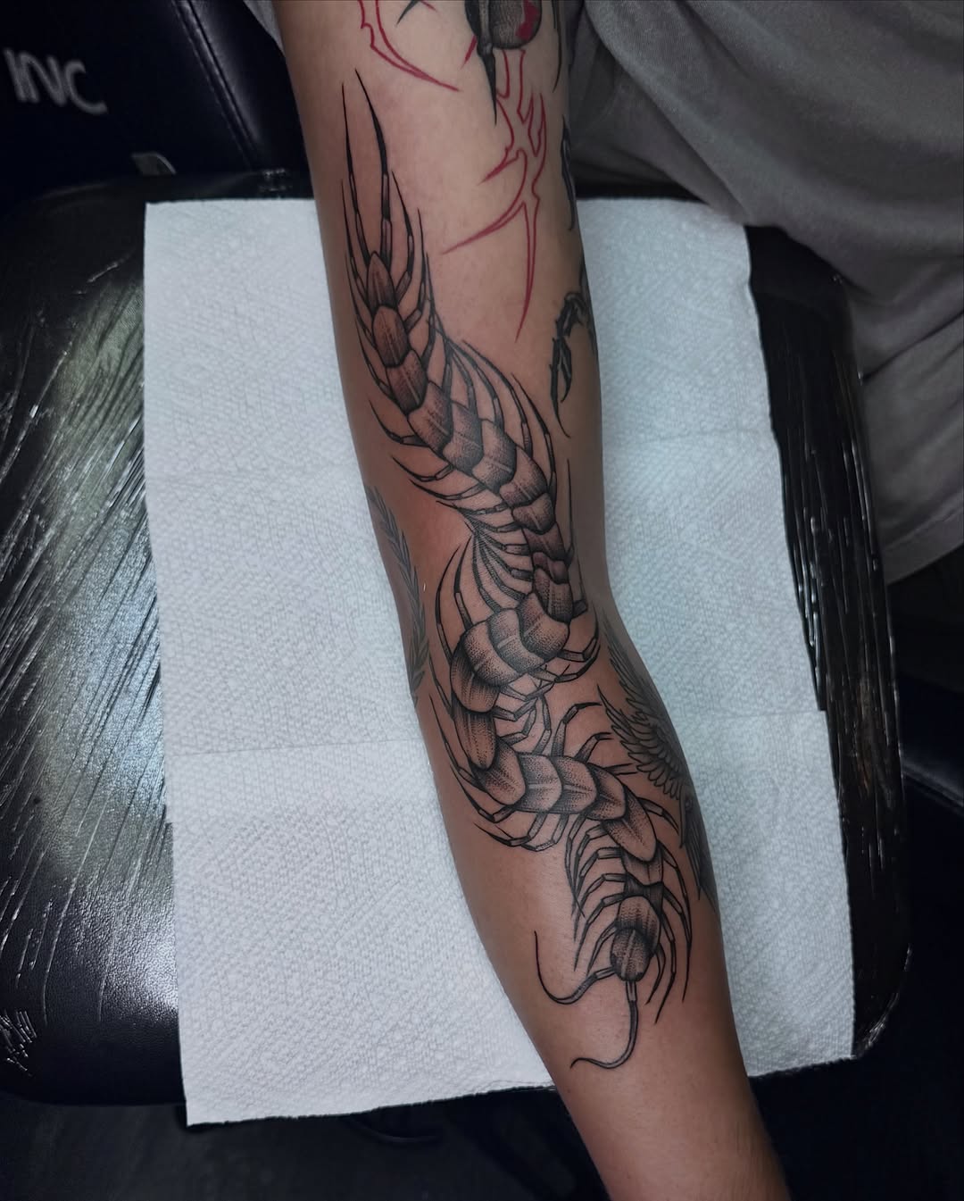 Tattoo by @colby_tattoos — black_and_grey, dark_realism