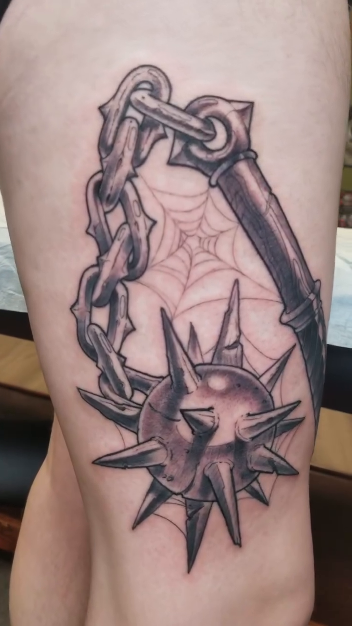 Tattoo by @rickrayne — black_and_grey, realism