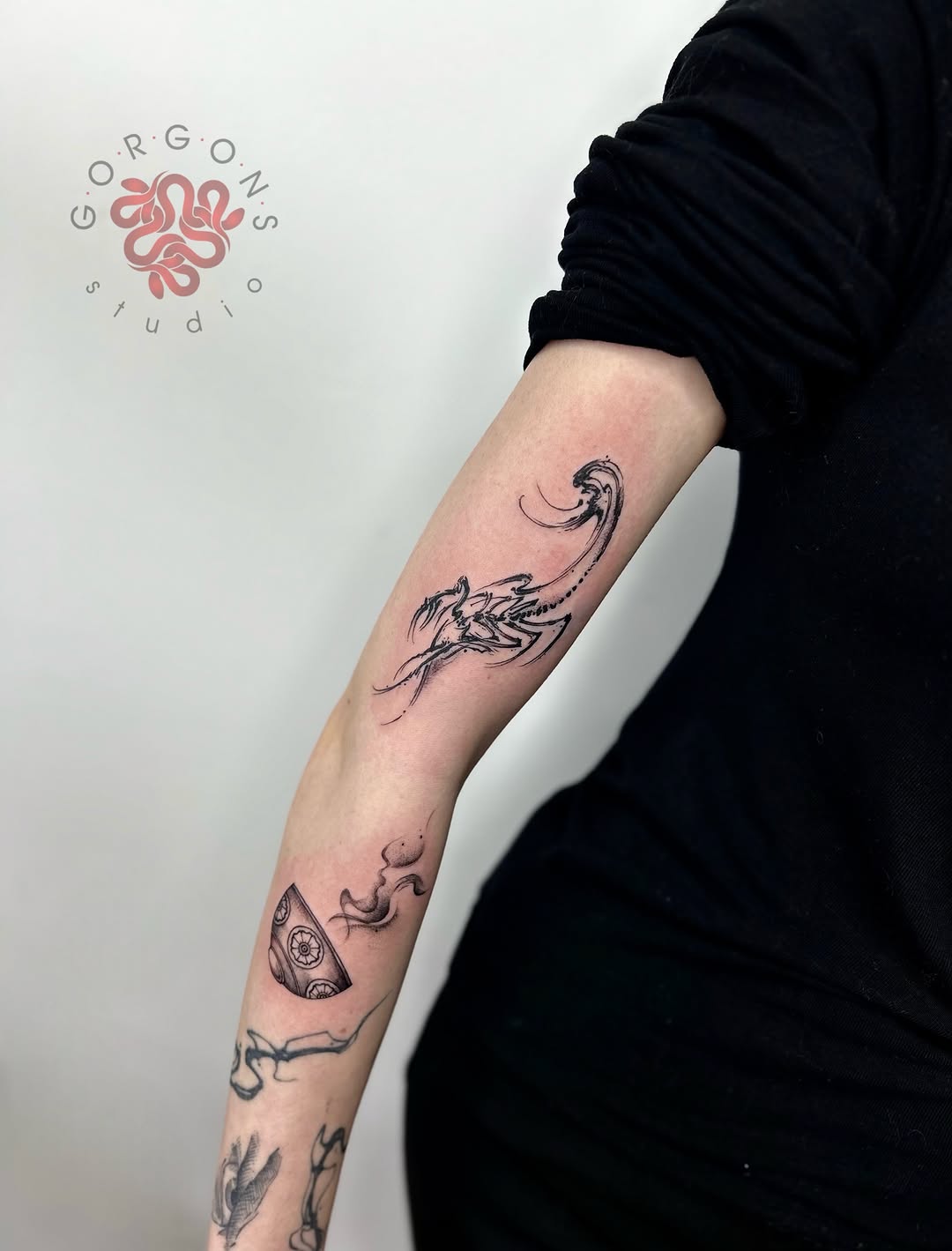 Tattoo by @tygydyk_tattoo — illustrative, black_and_grey