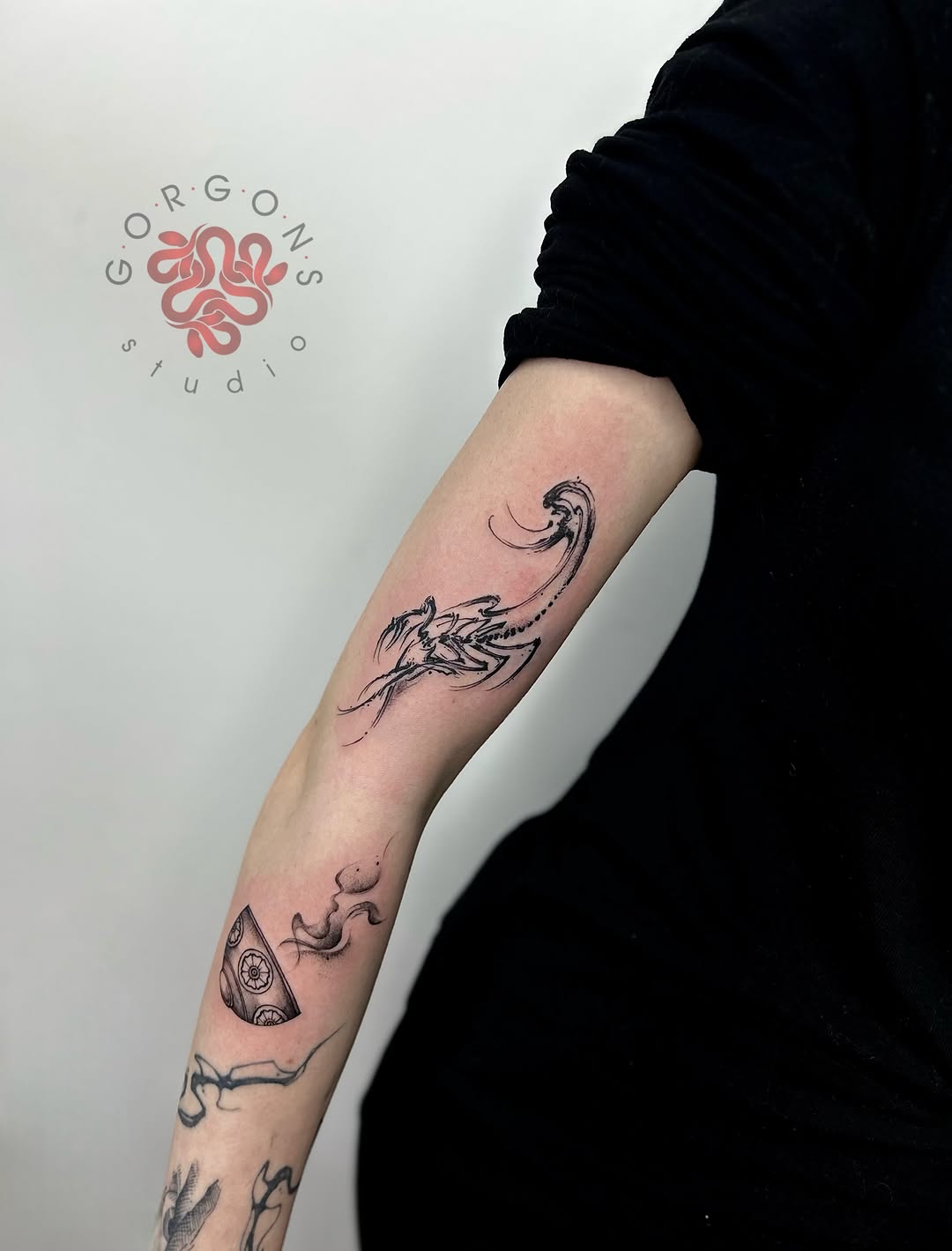 Tattoo by @tygydyk_tattoo — blackwork, illustrative