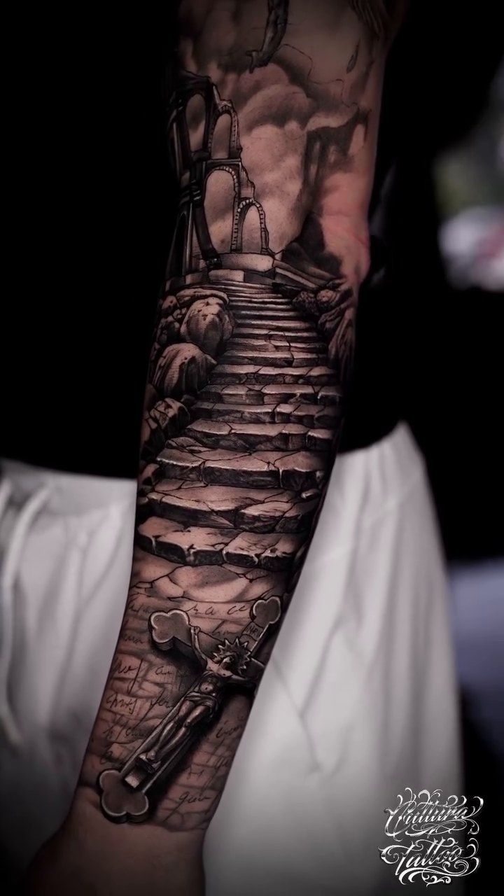 Tattoo by @cultura_tattoo — realism, black_and_grey