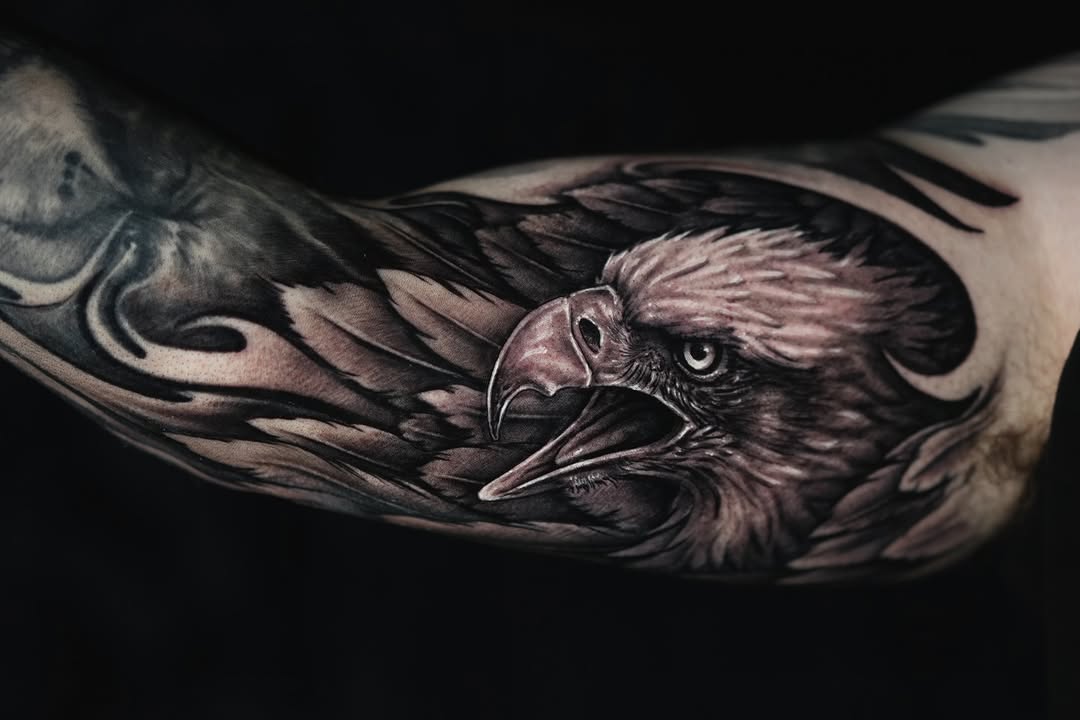 Tattoo by @jamesstrickland β realism, black_and_grey