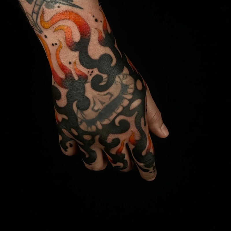 Tattoo by @ether.e.a.l β blackwork, black_and_grey