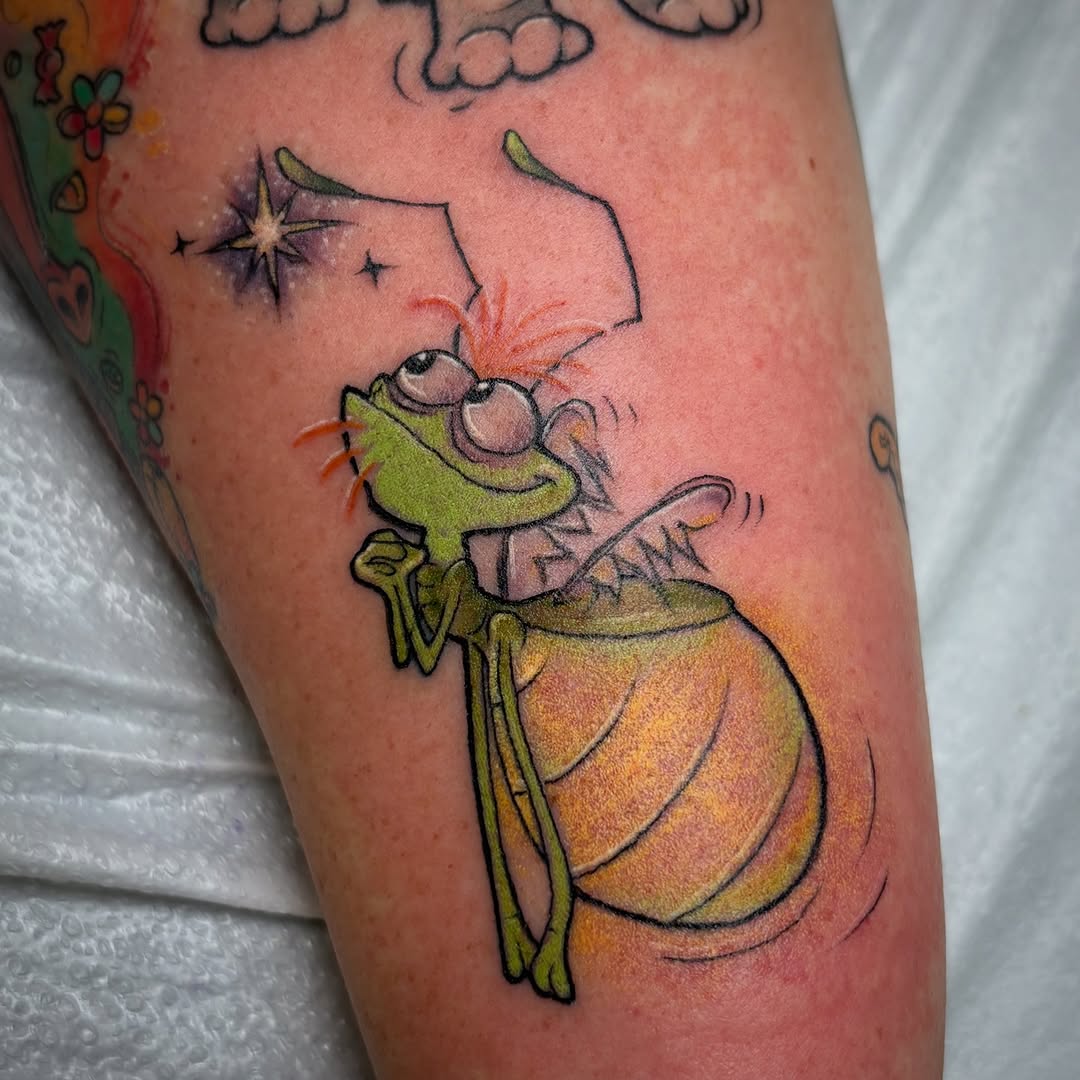 Tattoo by @aves_inks — new_school