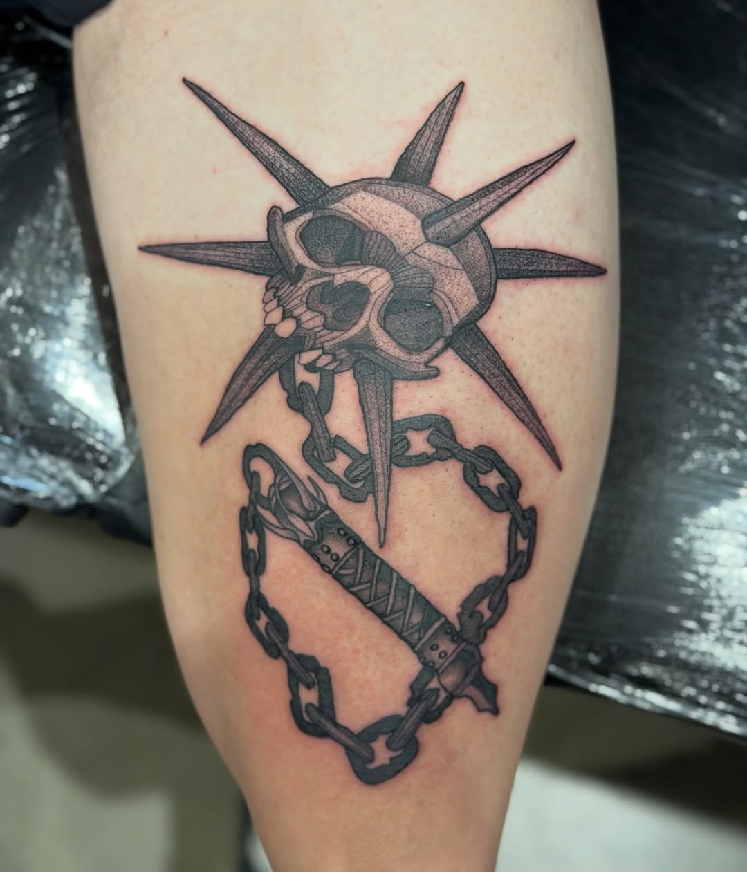 Tattoo by @loveyoutodeathtattoo — black_and_grey, dark_realism